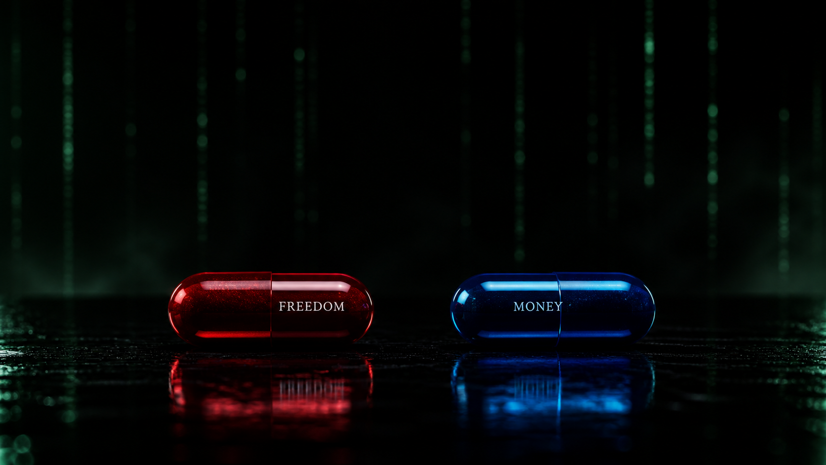 Freedom and Money — red pill and blue pill